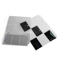 LEADER Feuillets de protection pour films négatifs, personnalisables, sans acide, haute transparence, en PP, pour archivage, 120 pochettes 92x68mm