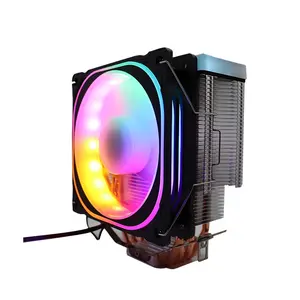 Caldo Nuovi Prodotti di Calore In Alluminio Tubo di 12V 120 millimetri Elettrico RGB Luce Variopinta LED PC CPU Ventola di Raffreddamento