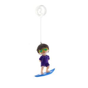 Creative ecologiche PVC galleggianti decorazioni acquario piccolo Desktop acquario ornamenti-nuovo Diver surf Boy scatola di plastica - Product Image 5