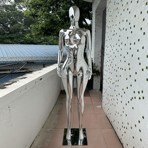 Boutique Models Full Body Silver BBL Curvy Display Tallas <span class=keywords><strong>grandes</strong></span> Maniquíes femeninos Cabeza de busto de plástico para ropa Sujetador grande para mujeres - Product Image 1