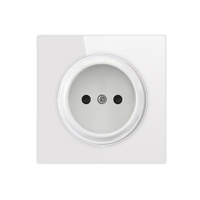 Interrupteur mural électrique universel gris UK 13A en verre trempé, minimaliste, avec prise USB Type-C, variateur de lumière pour ventilateur et lampe, 220-240V