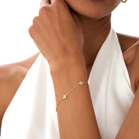 Bracelets en argent 925 plaqué or 18 carats avec motif trèfle, bijoux de mode Milskye, apparence raffinée et unique, pour femmes