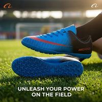 Chaussures de football respirantes, légères, imperméables, confortables et résistantes à l'usure pour pelouse artificielle et naturelle
