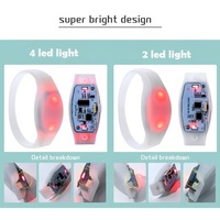 Bracelet en silicone personnalisé Longstargift avec éclairage RGB, télécommande 2.4G pour les concerts Kpop, fournisseur de marchandises promotionnelles