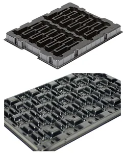 定制的静电放电 (ESD) 防护包装汽车零部件托盘热成型真空成型托盘塑料制品