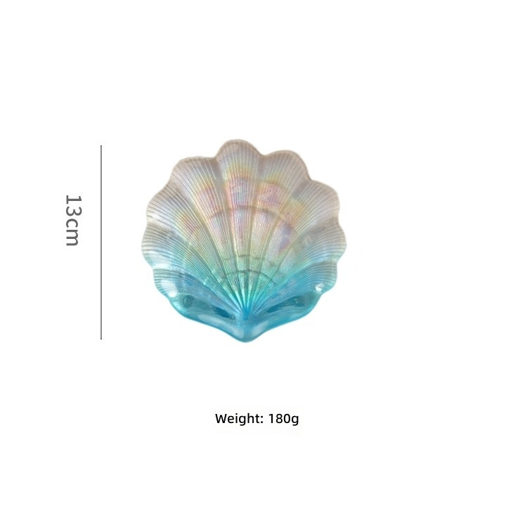 petite assiette à coquille dégradée