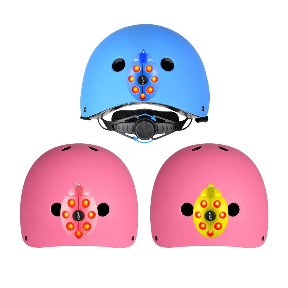 Waterproof Blue UBS chargeable beetle shape safety warning motorcycle helmet LED light