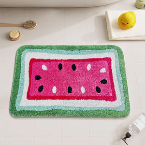 טרנדי קריקטורה אבטיח מלון מבנה מבנה מחצלות מיקרופייבר לא להחליק מים מחצלות מים microfibefluplush מרית מים סופג אמבטיה - Product Image 1