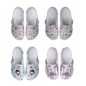 Slippers Sneakers Printing Nurse Platform Clogs Lite Ride Operation Theater Shoes Swedish Shoes
