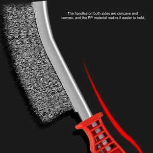 <span class=keywords><strong>Brosse</strong></span> <span class=keywords><strong>métallique</strong></span> en acier inoxydable avec poignée <span class=keywords><strong>Brosse</strong></span> <span class=keywords><strong>métallique</strong></span> pendante haute densité avec poils en métal Gadget d'épurateur peu encombrant pour la cuisine - Product Image 5