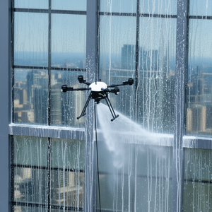 Dron <span class=keywords><strong>de</strong></span> lavado <span class=keywords><strong>de</strong></span> edificios con control remoto, <span class=keywords><strong>de</strong></span> alta presión, para limpieza comercial <span class=keywords><strong>de</strong></span> tuberías y fachadas, con energía solar - Product Image 1