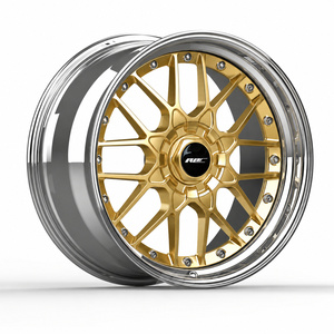 Jantes forgées NJQS personnalisées 5x120 <span class=keywords><strong>RS2</strong></span> à profil profond, finition argent brossé, 18 et 19 pouces, 2/3 pièces pour BMW F80 M3 Porsche - Product Image 4