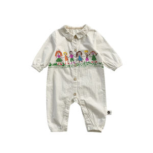 Ropa de Fiesta para Bebés, Ropa Infantil de Ningbo, Body para Bebé 100% Algodón Orgánico con Diseño Bai, Importación y Exportación - Product Image 1
