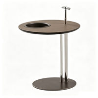 Table basse de luxe moderne en métal doré et verre de style nordique pour salon