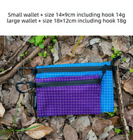 Porte-passeport étanche 14g/18g pour voyage et usage extérieur, pochette ultra-légère en UHMWPE avec fermeture éclair YKK, pour cartes de crédit, documents d'identité, argent liquide et petits objets