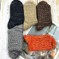 Chaussettes chauffantes d'hiver en laine d'alpaga pour femmes