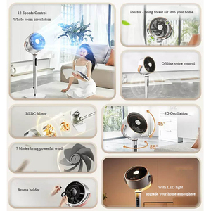 Không khí lưu thông Fan dao động 12 chế độ tốc độ điều khiển từ xa hiển thị điều khiển cảm ứng điều chỉnh chiều cao Fan - Product Image 5