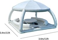 Île de plate-forme d'eau avec pont Aqua Leisure Floating Dock Yacht Dock Water Floating Pool Bar