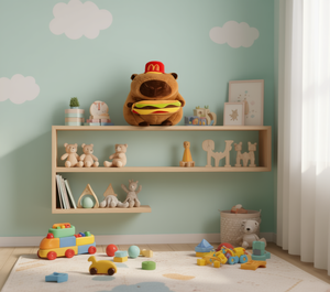 Oso de peluche McDonalds de 30 cm, animal de peluche suave con diseño de hamburguesa para decoración de dormitorio infantil, regalo de cumpleaños - Product Image 2