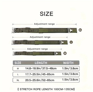 New Protective 2025 Hochwertiges, verstellbares, taktisches Nylon-Hunde halsband aus Nylon, bunt mit stabilem Steuer griff - Product Image 3