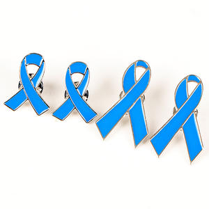 Usine Émail Bleu Ruban Pin <span class=keywords><strong>Prostate</strong></span> Colon <span class=keywords><strong>Cancer</strong></span> Sensibilisation Broche Broche Protéger Océan Badge Broches Gratitude Amour Épinglette - Product Image 1