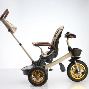Tricycle pour enfants à 3 roues en tissu de lin, marcheur pour bébé, tricycle pour enfants, prix d'usine <span class=keywords><strong>pas</strong></span> <span class=keywords><strong>cher</strong></span>, marque Mengdong, capacité de charge de 50 kg - Product Image 2