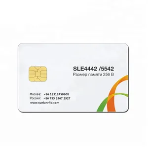 SUNLANRFID ฟรีตัวอย่างสัมผัส Em4200 Em4305 Cr80บัตรพีวีซี Rfid Nf พร้อมบริการปรับแต่ง