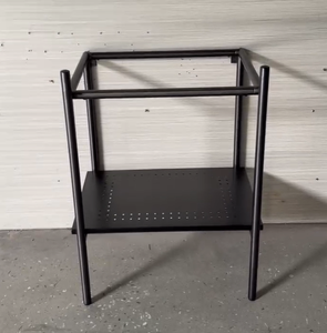 Cadre en acier dans un banc de bassin noir mat Suite minimaliste Appartement Coiffeuse Composant <span class=keywords><strong>Bureau</strong></span> Vanity <span class=keywords><strong>Console</strong></span> Hauteur réglable - Product Image 3