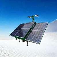 Tour d'éclairage LED tractive à énergie solaire avec mât de levage de 5 à 9 mètres pour l'éclairage des bâtiments miniers