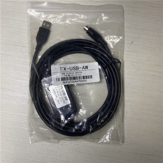 Mitsubishi USB-SC09-FX Micro-USB Type AB Programming Cable for FX Series PLC USB to RS422 Adapter PVC Material