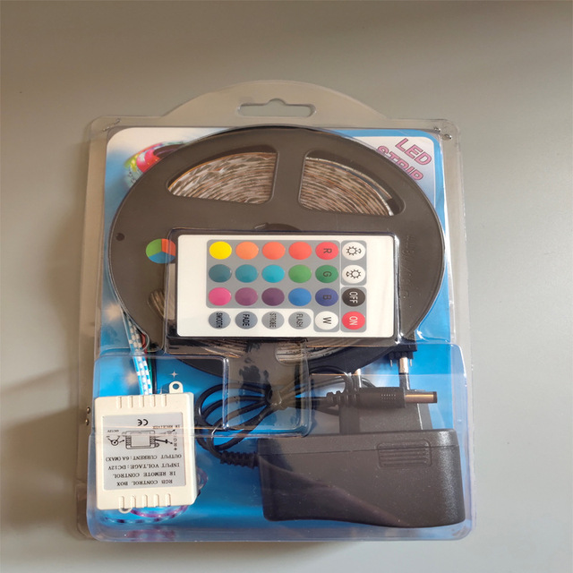 Waterproof Outdoor Led Strip Light 5050 Rgb Ip65 5M 10M With Color Box 12V 24 Keys 2835 Led Light Strip Indoor with Led Driver