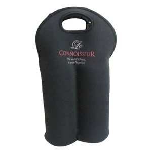 Custom High Quality Two <b>Bottles</b> Neoprene Wine Cooler Bag Factory Wholesale Insulated Red Wine Cooler Bag - Product Image 2