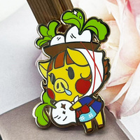 Épinglette en métal personnalisée avec logo de dessin animé, fabrication chinoise, épinglette en émail dur