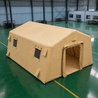 Tente d'urgence modulaire gonflable en gros pour usine, abri portable à structure pneumatique pour interventions en cas de catastrophe