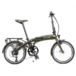 Sepeda listrik lipat dewasa, hub motor roda depan 750w 48v 350w 20 inci pit lipat 500w