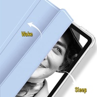 Étui intelligent personnalisé avec emplacement pour stylet pour iPad 10e génération, coque transparente souple en TPU pour tablette iPad 10,9 et 11 pouces