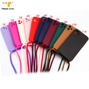 Coque de téléphone en TPU 18K imprimée sur mesure avec sangle à bandoulière réglable Accessoire mobile en plastique pour iPhone 13 Pro Conception de boucle étrange - Product Image 2