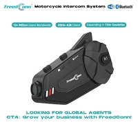Cámara HD de 1000 Metros, Intercomunicador para Casco de Moto con Manos Libres, Auriculares Intercomunicadores para Motocicleta