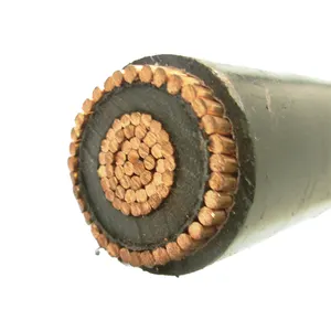 Cable de alimentación de voltaje medio aislado funda XLPE conductor de cobre de un solo núcleo de 12/20kV