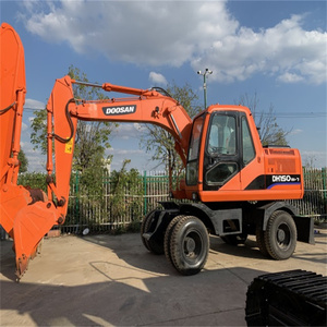 2020 Corée Original Doosan 150 Excavatrice sur pneus/15 tonnes DOOSAN DH150w-7 Excavatrice sur pneus d'occasion à bas prix - Product Image 4