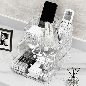 Cosmetic Storage <b>Box</b> With Drawers Pet Material Desktop Organizer For <b>Makeup</b> Skincare Products - Product Image 4
