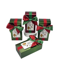 Boîte en carton pliable en forme de maison de marque Shaher pour la vente en gros, avec ruban et étiquette personnalisée, idéale pour les fêtes