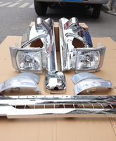 Pour Isuzu camion pièces de rechange Kits de carrosserie chromés camion phare roue sourcil chromé gril miroir couverture pour Isuzu NPR 700P