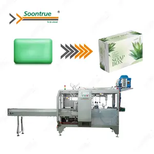 Fully Automatic Cosmetic Perfume Vials Mask Bar Soap Carton Box Packaging Machine horizontal Packing Cartoning Machine