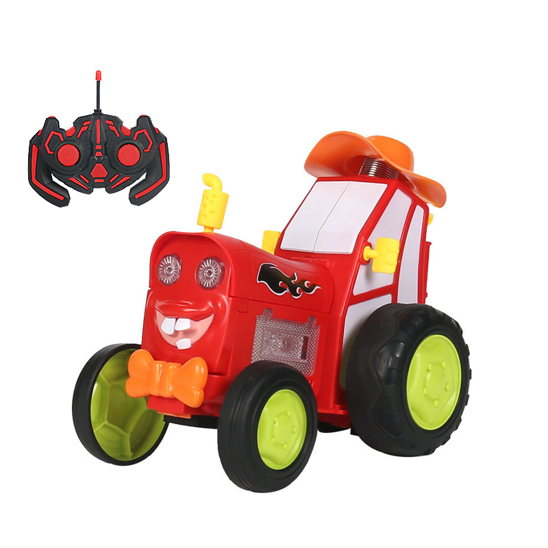 Train Head Cartoon Stunt Jumping Toy