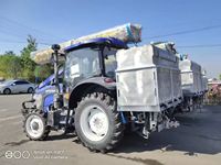 Nettoyage des panneaux photovoltaïques montés sur tracteur |   Hauteur de 0,2 à 4 m |   Nettoyage haute pression |   Évitement automatique des obstacles |   pour les centrales solaires