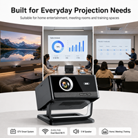 Proyector Inteligente GTV Nativo 1080P 350 ANSI Lúmenes Sistema Google TV Enfoque Automático Corrección Keystone Proyector de Cine en Casa