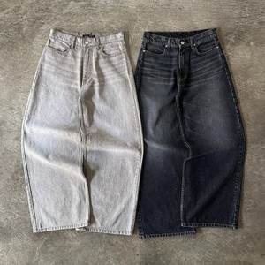 Jeans Baggy Vintage Personalizzati da Uomo, Stile Y2K, <span class=keywords><strong>Pantaloni</strong></span> in Denim Lavato, Gamba Larga e Comoda per Outfit Quotidiani alla Moda - Product Image 1