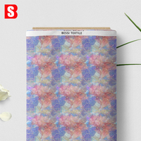 2024 nouvelle mode impression numérique personnalisée 250gsm poids lourd imperméable coton toile abstraite concepteur impressions florales pour sacs fourre-tout