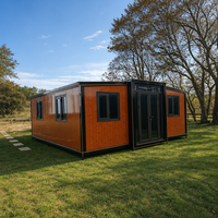 Maison Modulaire Conteneurisée Extensible en Panneaux Sandwich, Bâtiment en Acier, Conception Personnalisée, Logement Résidentiel Portable